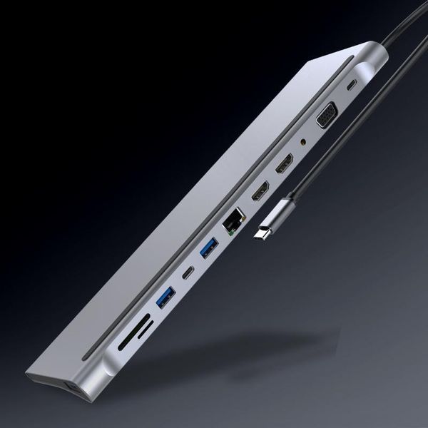 hubs 12in1 type-c hub to usb3.1 multi-function dongle adapter converter usb-c lapdock station non-slip fast heat dissipation
hubs 12in1 type-c hub to usb3.1 multi-function dongle adapter converter usb-c lapdock station non-slip fast heat dissipation