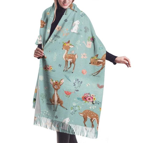 scarves fashion cartoons deer prints women scarf winter warm hijabs tassels long lady shawls imitation cashmere wraps, Blue;gray
scarves fashion cartoons deer prints women scarf winter warm hijabs tassels long lady shawls imitation cashmere wraps, Blue;gray