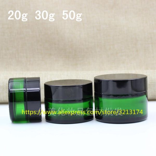 storage bottles & jars 20g 30g 50g green glass cream jar with black aluminum lid, cosmetic eye mask facial lotion container
storage bottles & jars 20g 30g 50g green glass cream jar with black aluminum lid, cosmetic eye mask facial lotion container