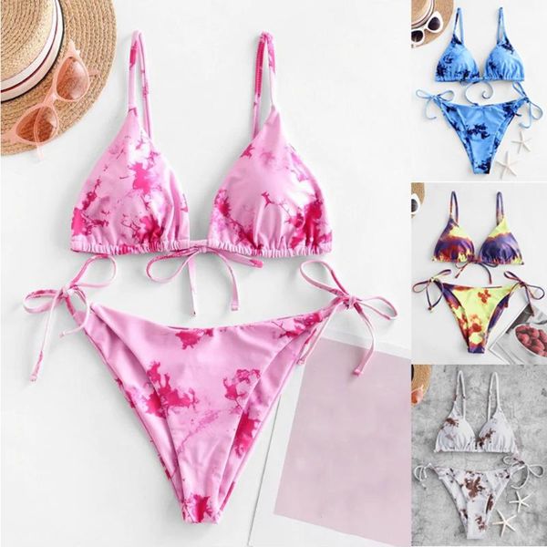 women's swimwear bikini women push up swimsuit tie-dye printing brazilian set bathing suit summer beach wear, White;black
women's swimwear bikini women push up swimsuit tie-dye printing brazilian set bathing suit summer beach wear, White;black
