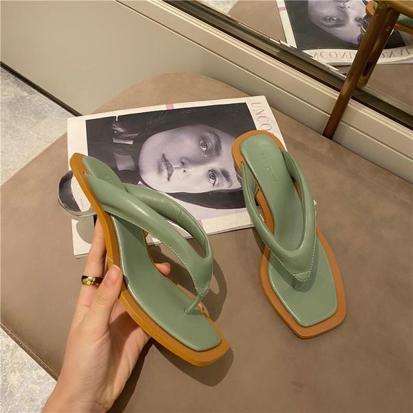 slippers 2021 women beach korean fashion med heel flip flops ladies outside dress green slides brand woman casual shoes white, Black
slippers 2021 women beach korean fashion med heel flip flops ladies outside dress green slides brand woman casual shoes white, Black