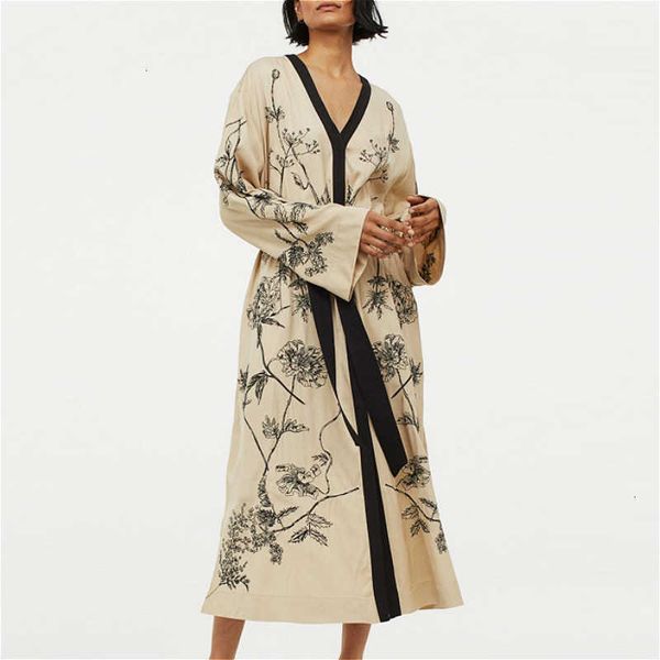 women's tanks & camis flare long sleeve dresss women vintage khaki floral print robe autumn casual elastic waist dress yujg hl84, White
women's tanks & camis flare long sleeve dresss women vintage khaki floral print robe autumn casual elastic waist dress yujg hl84, White