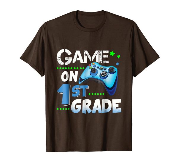 first grade t shirts funny game on 1st grade gift shirt, White;black 
first grade t shirts funny game on 1st grade gift shirt, White;black