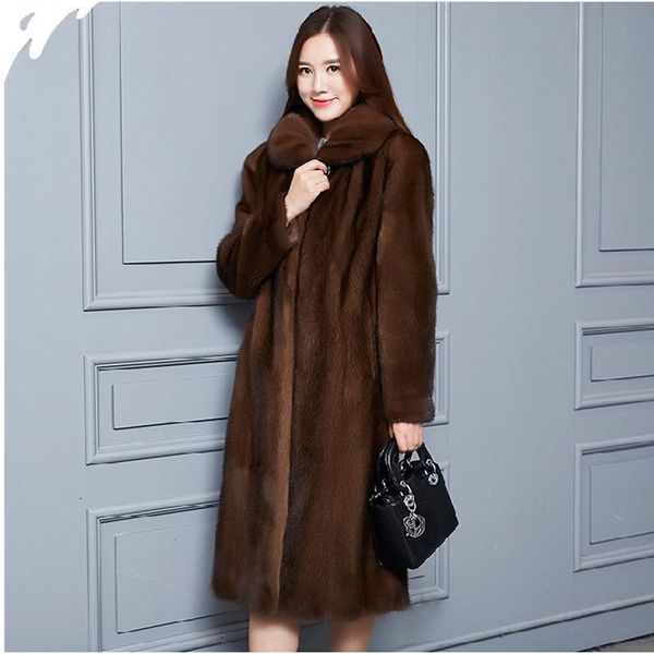 women's fur & faux autumn and winter coat mink female whole long imitated velvet plus fertilizer, Black
women's fur & faux autumn and winter coat mink female whole long imitated velvet plus fertilizer, Black