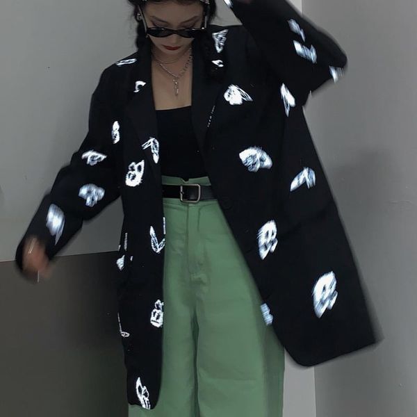 fashion women blazer jacket single breasted luminous butterfly suit lady loose black white blazers coat women's suits &, White;black
fashion women blazer jacket single breasted luminous butterfly suit lady loose black white blazers coat women's suits &, White;black