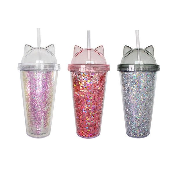 mugs 2021 cute cat ear flash film double layer cup 420ml lovely gift fashion creative high-quality plastic water bottle straw
mugs 2021 cute cat ear flash film double layer cup 420ml lovely gift fashion creative high-quality plastic water bottle straw