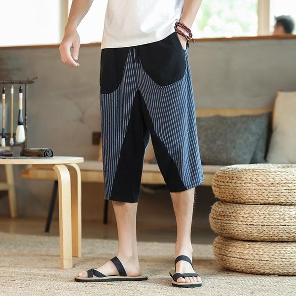 men's pants striped men harem nice fashion man casual loose cotton calf-length hip hop male trousers streetwear, Black
men's pants striped men harem nice fashion man casual loose cotton calf-length hip hop male trousers streetwear, Black