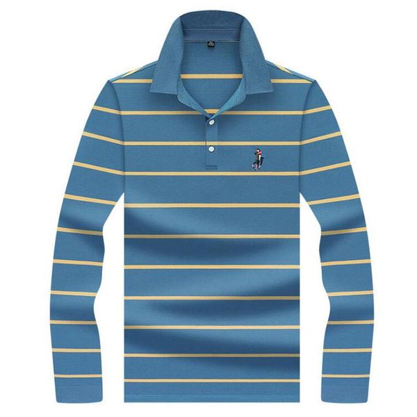 men's polos spring autumn shirt brand cotton long sleeve casual striped men clothing, White;black
men's polos spring autumn shirt brand cotton long sleeve casual striped men clothing, White;black