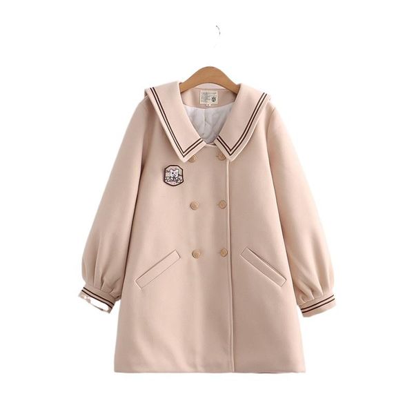 women's wool & blends solid warm women long coats jacket 2021 winter metal single-breasted sleeve casual female warmness outwears, Black
women's wool & blends solid warm women long coats jacket 2021 winter metal single-breasted sleeve casual female warmness outwears, Black