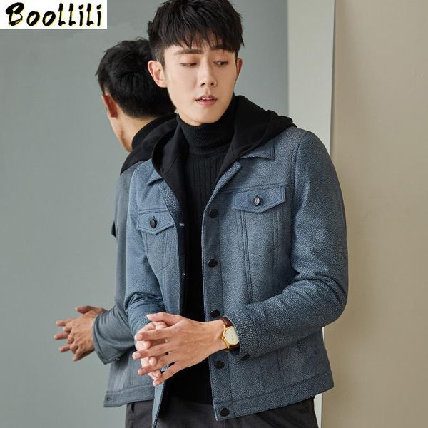 men's leather & faux boollili jacket autumn winter menn genuine cow jackets streetwear luxury coat, Black
men's leather & faux boollili jacket autumn winter menn genuine cow jackets streetwear luxury coat, Black