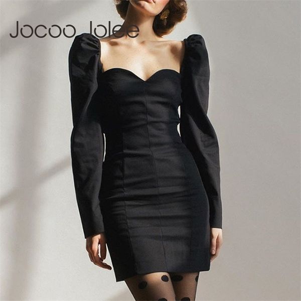 jocoo joloo vintage puff sleeve bodycon elegant v neck sheath mini office lady slim gothic style black dress 210416, Black;gray
jocoo joloo vintage puff sleeve bodycon elegant v neck sheath mini office lady slim gothic style black dress 210416, Black;gray