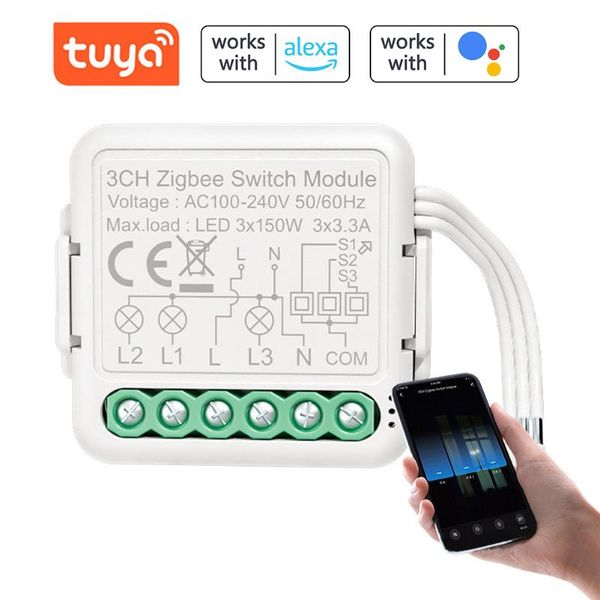 smart home control tuya zigbee 3-way light switch module mobilephone app remotes intelligent voice for alexa google
smart home control tuya zigbee 3-way light switch module mobilephone app remotes intelligent voice for alexa google