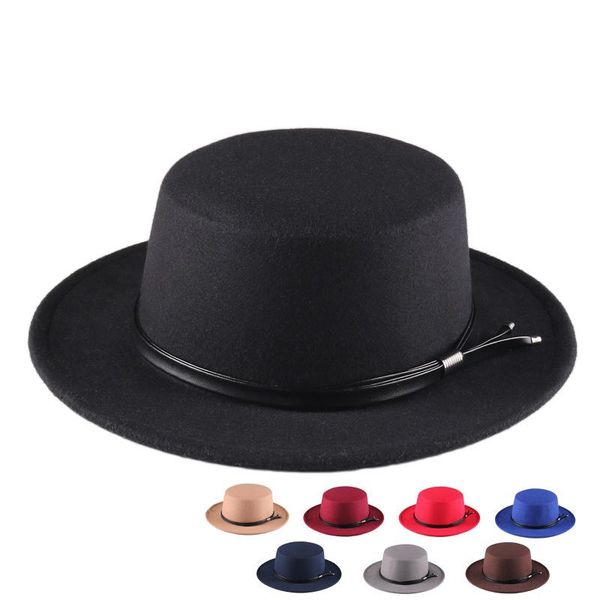 wide brim hats women's cap winter bowler hat black fashion2021 european american jazz sun for men fedoras autumn vintage spring, Blue;gray
wide brim hats women's cap winter bowler hat black fashion2021 european american jazz sun for men fedoras autumn vintage spring, Blue;gray