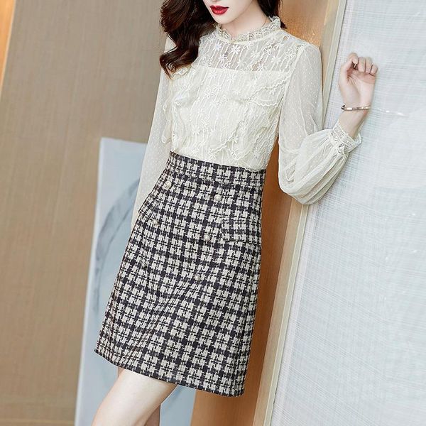 casual dresses women's spring autumn dress stand collar ruffles long sleeve patchwork korean elegant 3466, Black;gray
casual dresses women's spring autumn dress stand collar ruffles long sleeve patchwork korean elegant 3466, Black;gray
