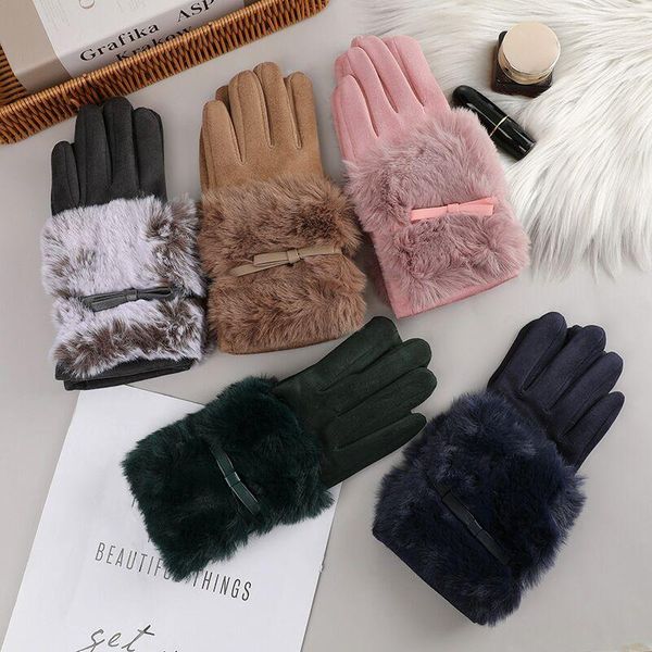 sports gloves elegant winter warm thick fur women touch screen for hand warmer, Black
sports gloves elegant winter warm thick fur women touch screen for hand warmer, Black