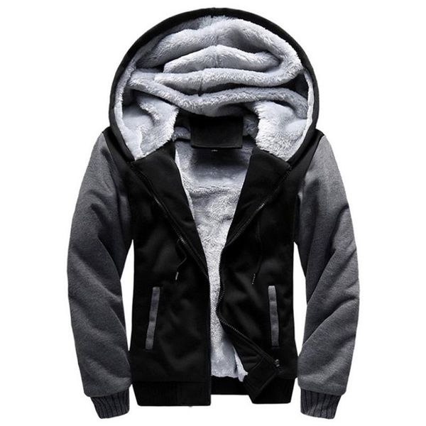 men hoodies winter thick warm fleece zipper coat sportwear male streetwear sweatshirts 4xl 5xl men's &, Black
men hoodies winter thick warm fleece zipper coat sportwear male streetwear sweatshirts 4xl 5xl men's &, Black