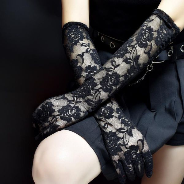 five fingers gloves cool lace fashion black retro ladies dress up accessories flower wedding punk matching, Blue;gray
five fingers gloves cool lace fashion black retro ladies dress up accessories flower wedding punk matching, Blue;gray