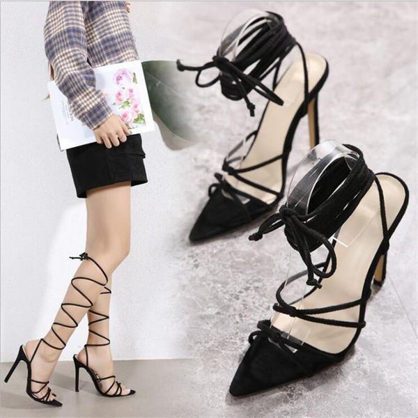 ladies summer fashion high heels female stiletto all-match pointed toe straps simple sandals designer dress shoes, Black
ladies summer fashion high heels female stiletto all-match pointed toe straps simple sandals designer dress shoes, Black