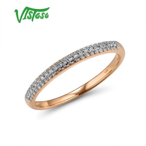 vistoso genuine 14k 585 rose gold sparkling diamond delicate ring for women anniversary engagement fashion trendy fine jewelry, Golden;silver
vistoso genuine 14k 585 rose gold sparkling diamond delicate ring for women anniversary engagement fashion trendy fine jewelry, Golden;silver