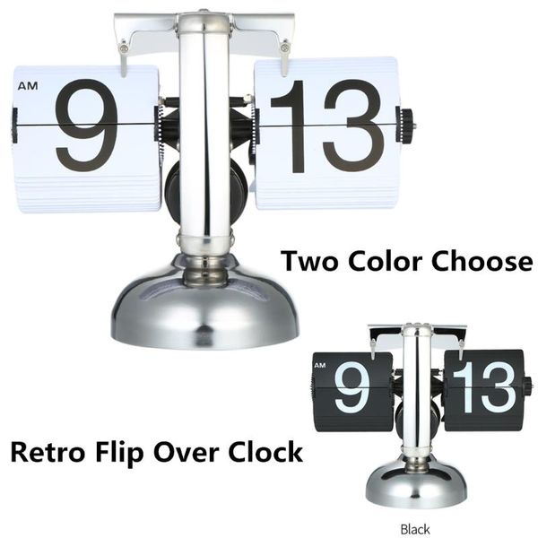 desk & table clocks retro flip over clock stainless steel internal gear operated quartz small scale decor
desk & table clocks retro flip over clock stainless steel internal gear operated quartz small scale decor