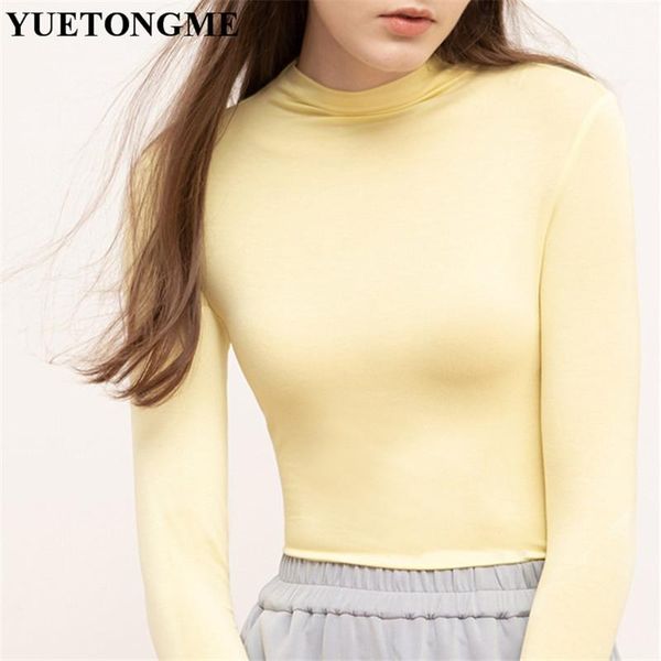 women's t-shirt t shirt korean style slim t-shirts 2021half-high collar solid color long-sleeved bottoming for women t048, White
women's t-shirt t shirt korean style slim t-shirts 2021half-high collar solid color long-sleeved bottoming for women t048, White