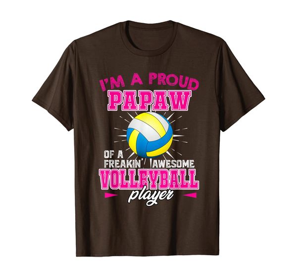 proud papaw of a freakin awesome volleyball player t-shirt, White;black 
proud papaw of a freakin awesome volleyball player t-shirt, White;black