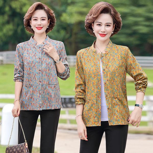 jacket women 2021 spring autumn floral jackets female retro loose fashion coat for mother pocket outwear plus size 5xl women's, Black;brown
jacket women 2021 spring autumn floral jackets female retro loose fashion coat for mother pocket outwear plus size 5xl women's, Black;brown
