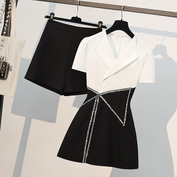women's two piece pants elegant office suite, plus size, for women, summer, short sleeve, sequins, shirt, dress and shorts, two pieces,, White
women's two piece pants elegant office suite, plus size, for women, summer, short sleeve, sequins, shirt, dress and shorts, two pieces,, White