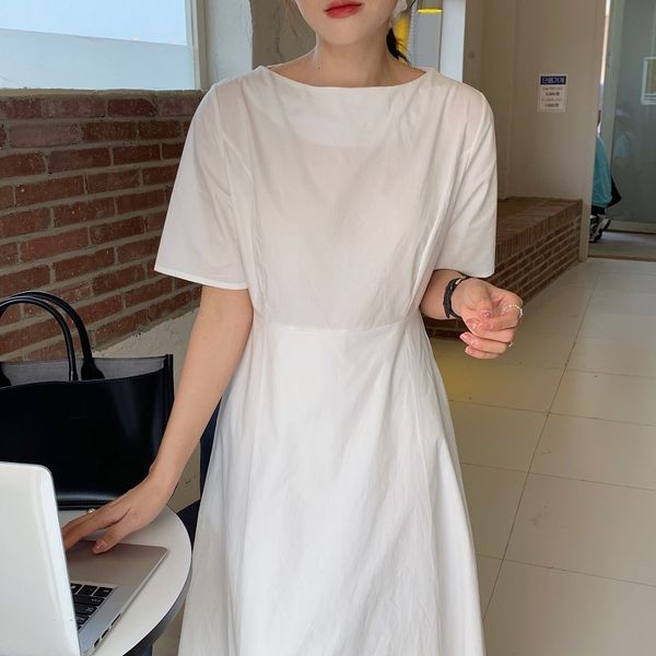 french temperament simple solid color waist slimming mid-length dress five colors dresses for women 210429, Black;gray
french temperament simple solid color waist slimming mid-length dress five colors dresses for women 210429, Black;gray
