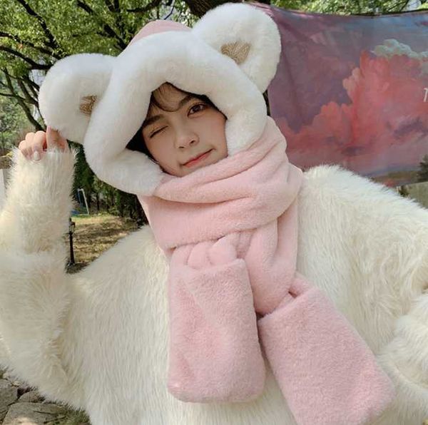 hats, scarves & gloves sets cartoon bear korean plush bomber hats fur hat scarf 3in1 set wraps furry cap head warmer outdoor earflap girl wo, Blue;gray
hats, scarves & gloves sets cartoon bear korean plush bomber hats fur hat scarf 3in1 set wraps furry cap head warmer outdoor earflap girl wo, Blue;gray
