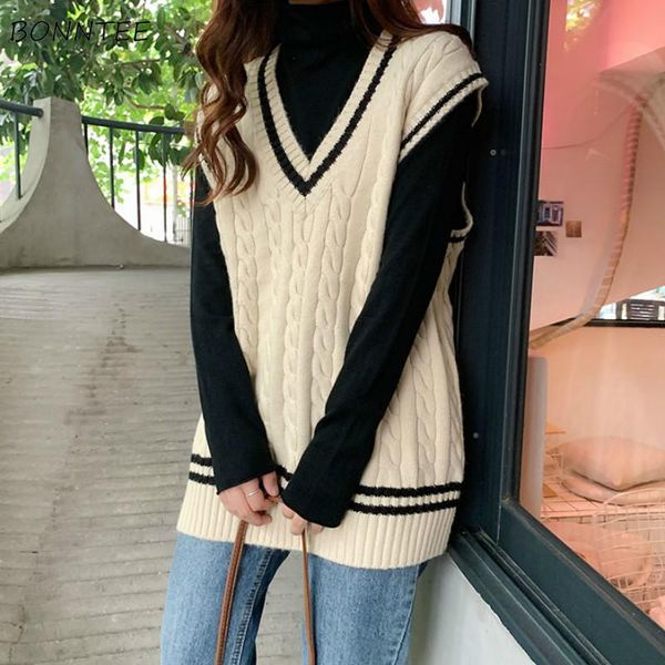 women's vests vest women simple striped v-neck sleeveless girls waistcoats korean style flattering womens clothes soft, Black;white
women's vests vest women simple striped v-neck sleeveless girls waistcoats korean style flattering womens clothes soft, Black;white