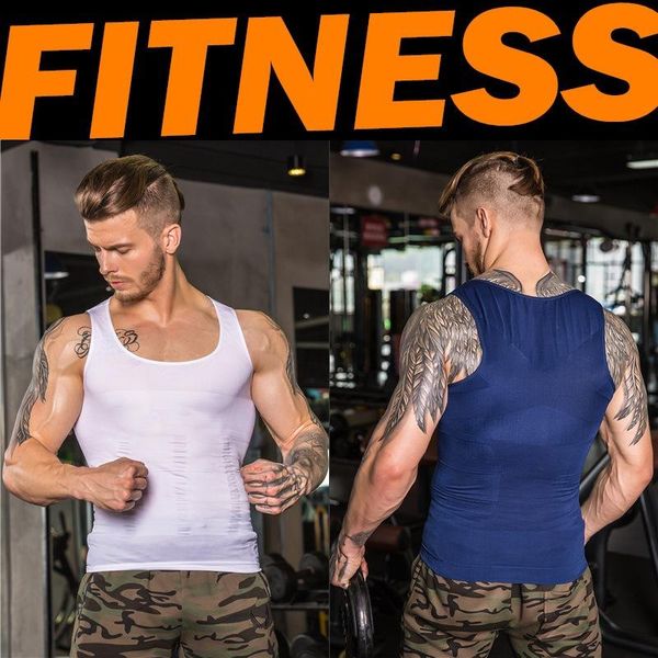 men high elasticity sleeveless undershirt slimming abdomen waist body shaping underwear strong man shaper support, Black;gray
men high elasticity sleeveless undershirt slimming abdomen waist body shaping underwear strong man shaper support, Black;gray