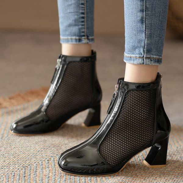 boots 2021 women ankle summer design front zipper heels female office working party nightclub shoes woman, Black
boots 2021 women ankle summer design front zipper heels female office working party nightclub shoes woman, Black