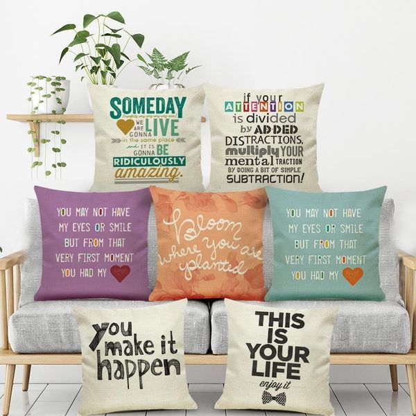 english letter printed linen pillow cover office cushion afternoon nap back seat core cushion/decorative
english letter printed linen pillow cover office cushion afternoon nap back seat core cushion/decorative