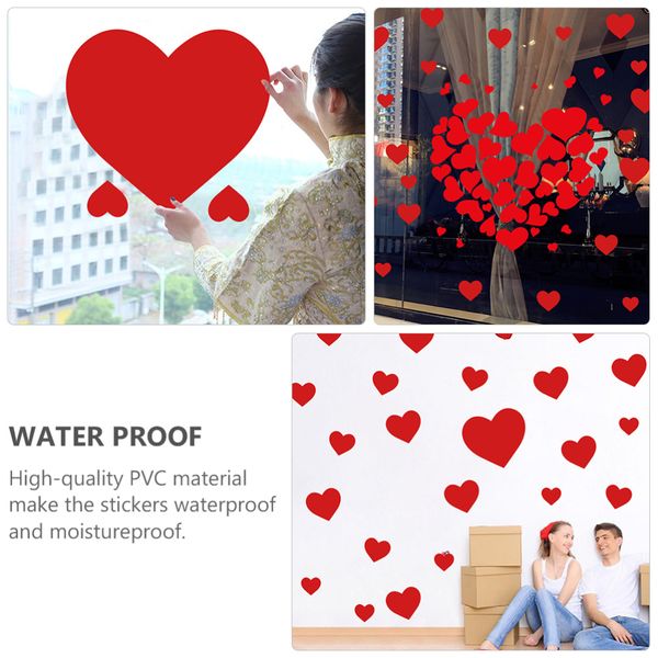 1 set 6 pcs valentines day red heart wall sticker holiday wedding home decoration diy self-adhesive glass sticker floor sticker
1 set 6 pcs valentines day red heart wall sticker holiday wedding home decoration diy self-adhesive glass sticker floor sticker