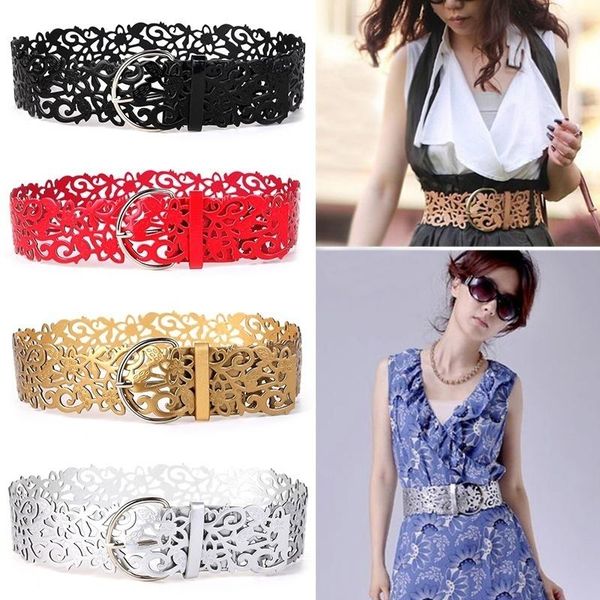 belts 110*7cm women ladies hollow buckle pu leather waist belt wide stretch waistband, Black;brown
belts 110*7cm women ladies hollow buckle pu leather waist belt wide stretch waistband, Black;brown