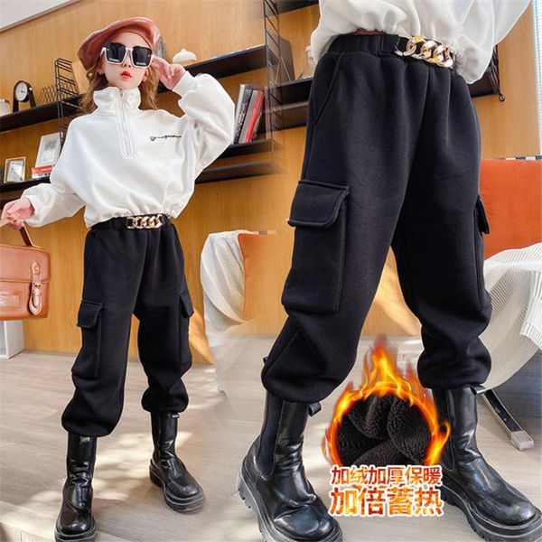 trousers winter warm sweatpants for big girls casual pants plus velvet thickening cotton pant kids cargo 4-14t, Blue
trousers winter warm sweatpants for big girls casual pants plus velvet thickening cotton pant kids cargo 4-14t, Blue