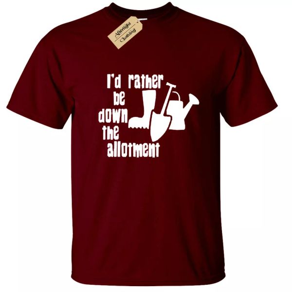 i 'd rather be down the allotment t shirt man gift gardening gardener funny, White;black
i 'd rather be down the allotment t shirt man gift gardening gardener funny, White;black