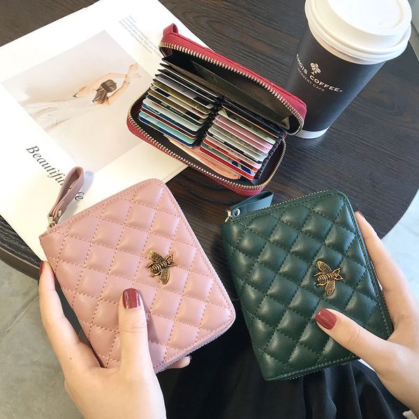 design handbag business bag female small and exquisite high-end ultra-thin clip more than 20 card positions large capacity real leather, Brown;gray
design handbag business bag female small and exquisite high-end ultra-thin clip more than 20 card positions large capacity real leather, Brown;gray