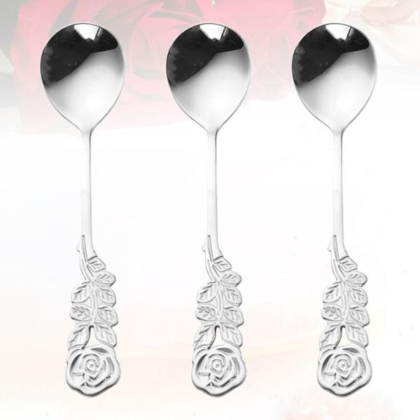 spoons 3pcs stainless steel mini coffee spoon dessert cake mirror surface for home (silver)
spoons 3pcs stainless steel mini coffee spoon dessert cake mirror surface for home (silver)