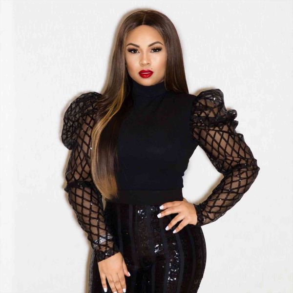 turtleneck sequins plaid women blouses mesh puff sleeve slim fitted tunics elegant fashion lady bottoming shirts fall, White
turtleneck sequins plaid women blouses mesh puff sleeve slim fitted tunics elegant fashion lady bottoming shirts fall, White
