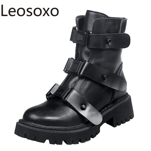 boots winter lady fashion rivet motorcycle ankle personalized leather woman shoe, Black
boots winter lady fashion rivet motorcycle ankle personalized leather woman shoe, Black