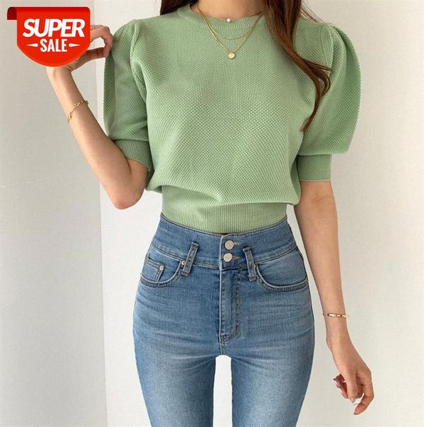 ins basic series macaron color bubble short-sleeved sweater ~ can be salt and sweet #gc7j, Black;gray
ins basic series macaron color bubble short-sleeved sweater ~ can be salt and sweet #gc7j, Black;gray