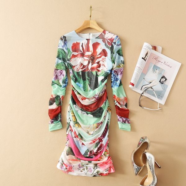 casual dresses european and american women's clothing spring long-sleeved round collar fashion floral print pleated dress dio4, Black;gray
casual dresses european and american women's clothing spring long-sleeved round collar fashion floral print pleated dress dio4, Black;gray