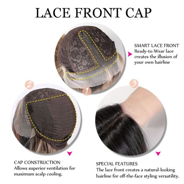 long brown to blonde wavy synthetic lace front wigs for women natural hair wig lace frontal wigs heat resistantfactory direct, Black
long brown to blonde wavy synthetic lace front wigs for women natural hair wig lace frontal wigs heat resistantfactory direct, Black