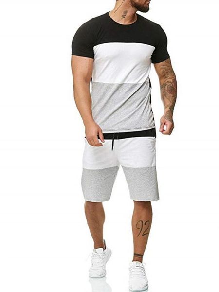 men's tracksuits 2021 mens sets 2 piece outfit sport set stripe t-shirt sportswear casual shorts summer fashion clothing male short tra, Gray
men's tracksuits 2021 mens sets 2 piece outfit sport set stripe t-shirt sportswear casual shorts summer fashion clothing male short tra, Gray