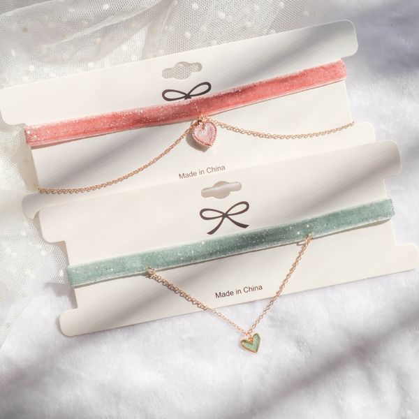 super fairy small fresh color super shiny velvet necklace choker love short clavicle chain necklace female, Golden;silver
super fairy small fresh color super shiny velvet necklace choker love short clavicle chain necklace female, Golden;silver