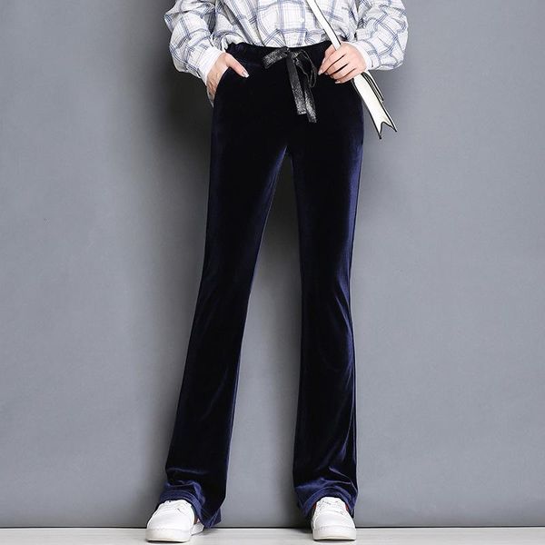 women's pants & capris brand fashion gold velvet stretchy elastic band drawstring flared casual warm trousers for autumn winter s to 4x, Black;white
women's pants & capris brand fashion gold velvet stretchy elastic band drawstring flared casual warm trousers for autumn winter s to 4x, Black;white