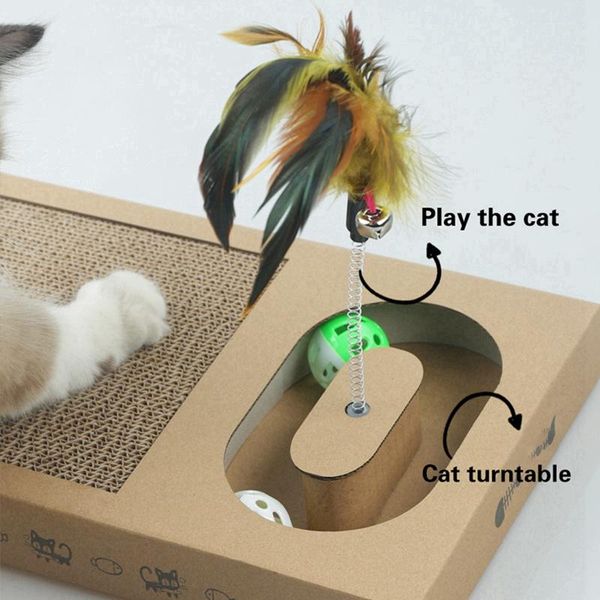 cat toys multifunctional scratch board grinding nails interactive protecting furniture toy scratcher - 12
cat toys multifunctional scratch board grinding nails interactive protecting furniture toy scratcher - 12