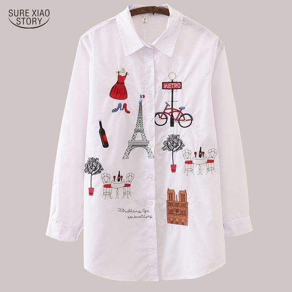 new white women blouse long sleeve cotton embroidery blouse lady casual button design turn down collar female shirt 5083 210410
new white women blouse long sleeve cotton embroidery blouse lady casual button design turn down collar female shirt 5083 210410